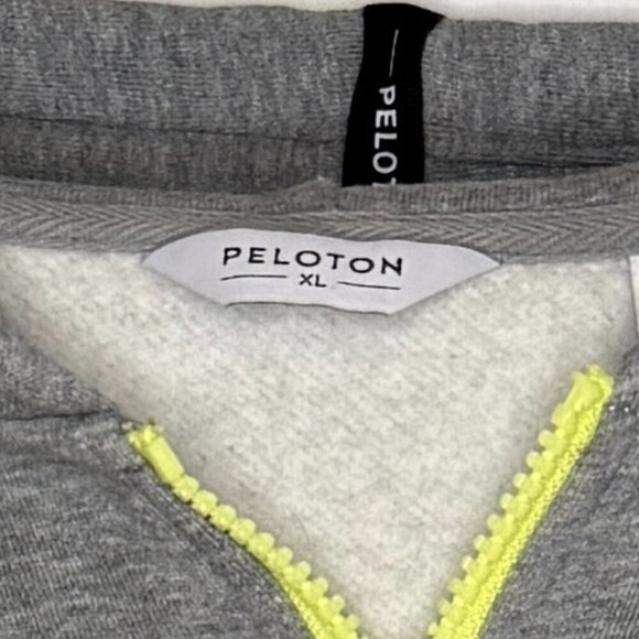 Peloton Together We Go Far Fleece Lined Full Zip Hoodie Heavyweight Gray Size XL - Picture 3 of 7